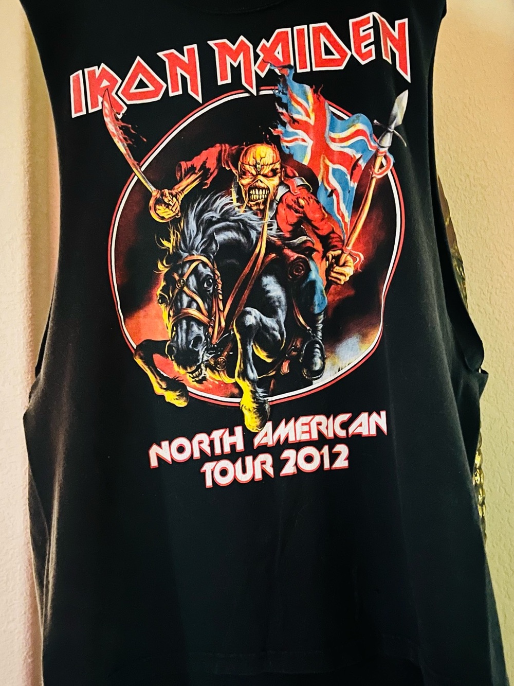 Iron Maiden North American Tour 2012 Black Graphic Tank